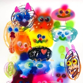 Earthlings (Hand-Finished) by Jon Burgerman