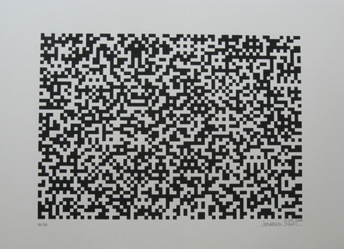 Binary Code (Black) by Space Invader