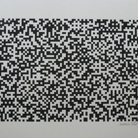 Binary Code (Black) by Space Invader