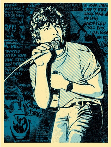 Keith Morris (Blue) by Shepard Fairey