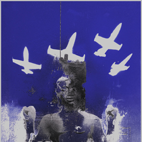 Four Noble Truths (Blue) by Robert Del Naja