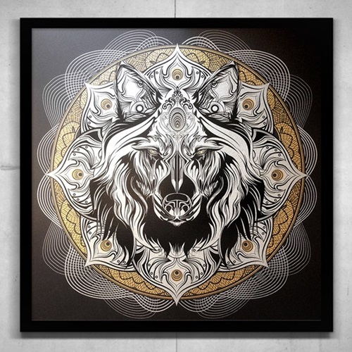 Wolf Mandala  by Chris Saunders