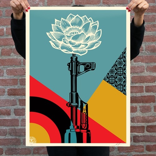 AK-47 Lotus  by Shepard Fairey