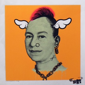 More Punk Than You Punk (Fluorescent Orange) by D*Face