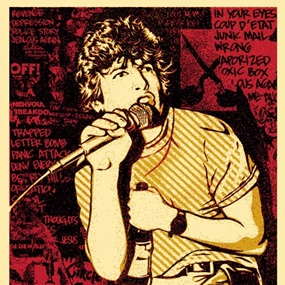 Keith Morris (Red) by Shepard Fairey