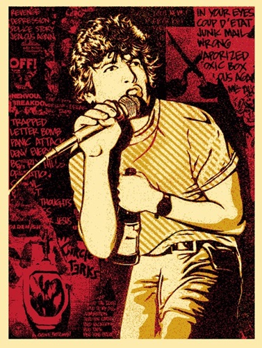 Keith Morris (Red) by Shepard Fairey