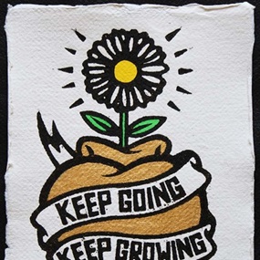 Keep Going, Keep Growing (Gold Leaf) by Chris Bourke