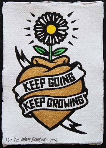 Keep Going, Keep Growing (Gold Leaf) by Chris Bourke