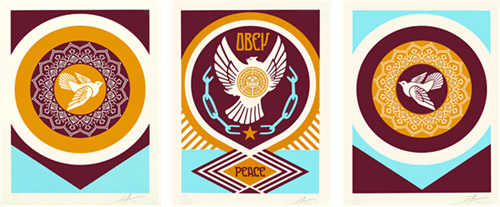 Obey Peace Series 2 (Doves)  by Shepard Fairey