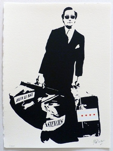 Man Who Walks Through Walls (Chicago) by Blek Le Rat