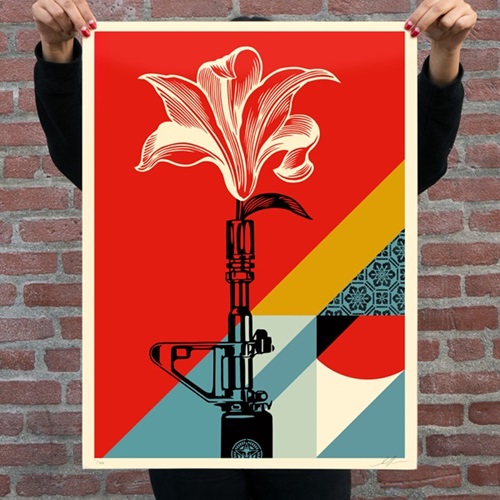 AR-15 Lily  by Shepard Fairey