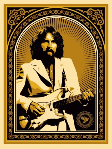 Friendship And Support (Gold) by Shepard Fairey