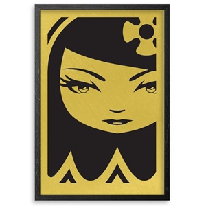 Ghost Girl Metallic (Gold) by Matt Siren Editioned artwork | Art