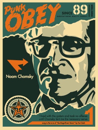 Noam Chomsky  by Shepard Fairey