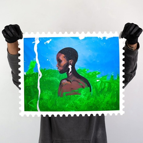 Black Woman In A Field  by Gianni Lee