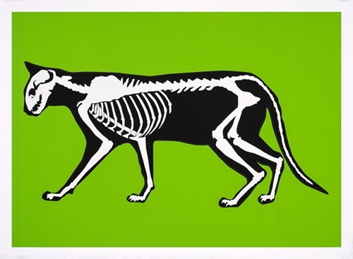 Skeleton Cat (Green) by Hijack