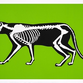 Skeleton Cat (Green) by Hijack