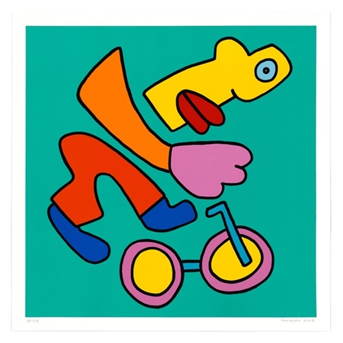 BMX Racing (Teal) by Thierry Noir