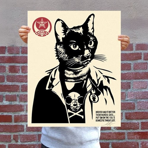Radical Cat (Offset) by Shepard Fairey