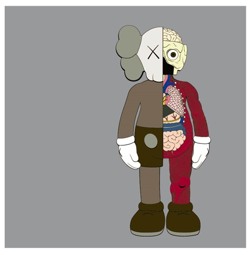 Dissected Companion Print (Brown) by Kaws