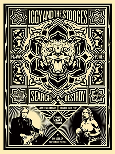 Iggy And The Stooges 2013  by Shepard Fairey