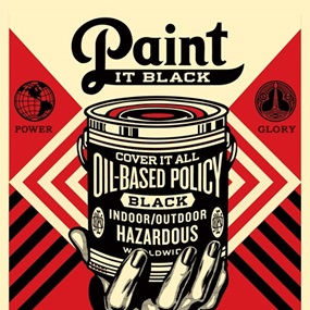 Paint It Black (Hand) (First Edition) by Shepard Fairey