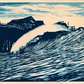 P.O.P. Wave (Blue) by Shepard Fairey