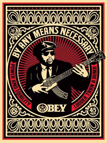 By Any Means Necessary (Red) by Shepard Fairey