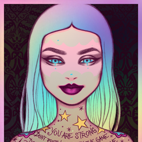 You Are Strong (2022 Rainbow Foil Edition) by Tara McPherson