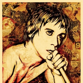 Iggy Pop Canvas Print by Shepard Fairey