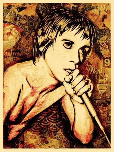 Iggy Pop Canvas Print  by Shepard Fairey