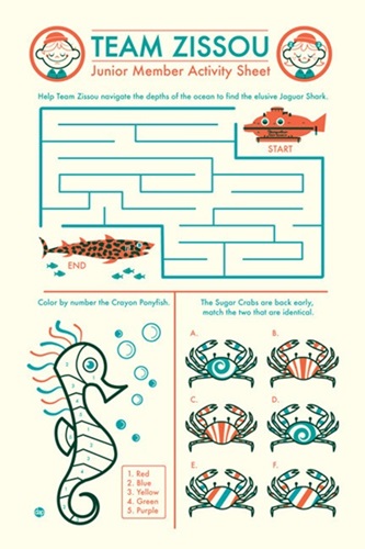 Team Zissou Activity Sheet  by Dave Perillo