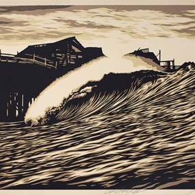 P.O.P. Wave (Gold) by Shepard Fairey