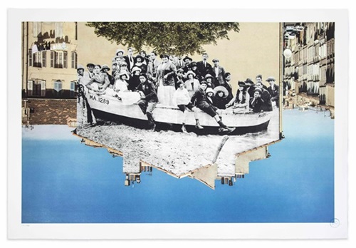 Unframed, Un Groupe Posant Dans Une Barque Amarrée Sur La Plage Revu Par JR, Marseille Vers 1930, Ma (First Edition) by JR