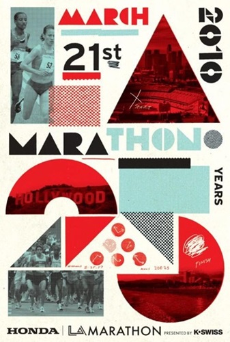 LA Marathon Print (First Edition) by Cleon Peterson