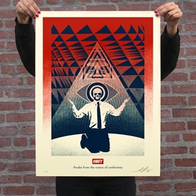 Obey Conformity Trance (Red) by Shepard Fairey