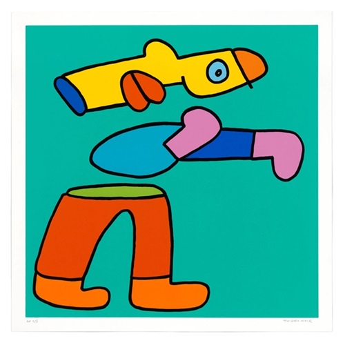 Boxing (Teal) by Thierry Noir