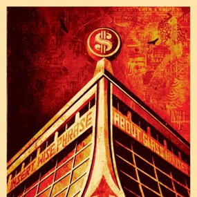 Glass Houses Canvas Print (First Edition) by Shepard Fairey