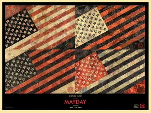 May Day Flag  by Shepard Fairey