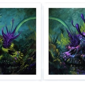 Two Skulls (Giclee Set) by Jeff Soto