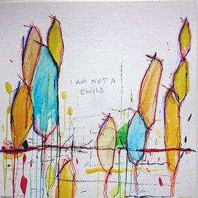 I Am Not A Child (Violet & Orange) by Dale Marshall