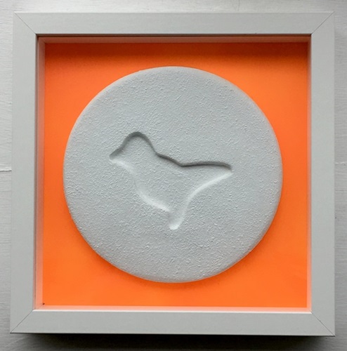 Love Is A Drug - Dove (Fluoro Orange) by Dean Zeus Colman