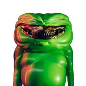 Green Orion Figure (Gold Grin) by Ron English