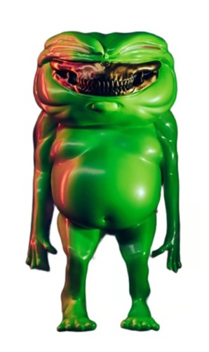 Green Orion Figure (Gold Grin) by Ron English