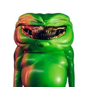 Green Orion Figure (Gold Grin) by Ron English Editioned artwork