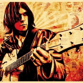 Neil Young Canvas Print by Shepard Fairey
