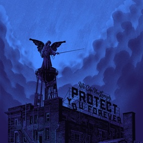 We Can No Longer Protect You Forever (Blue) by Daniel Danger