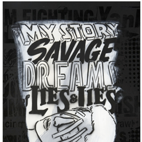 My Story, Savage Dreams (Stencil) by Faile