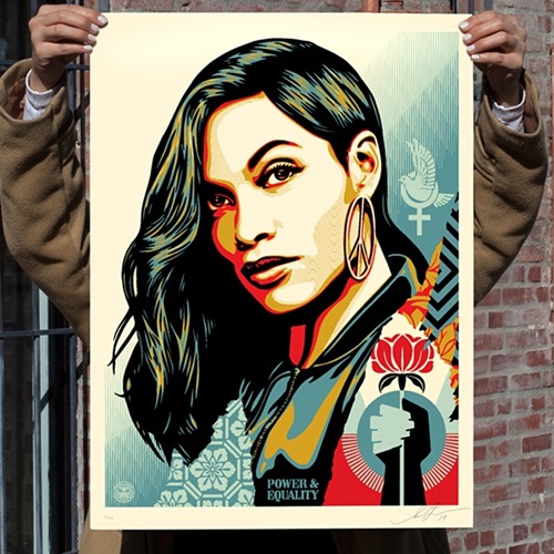 Power & Equality (Flower) by Shepard Fairey