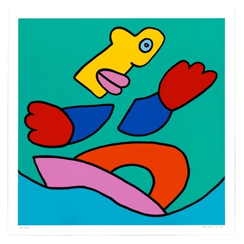 Surfing (Teal) by Thierry Noir